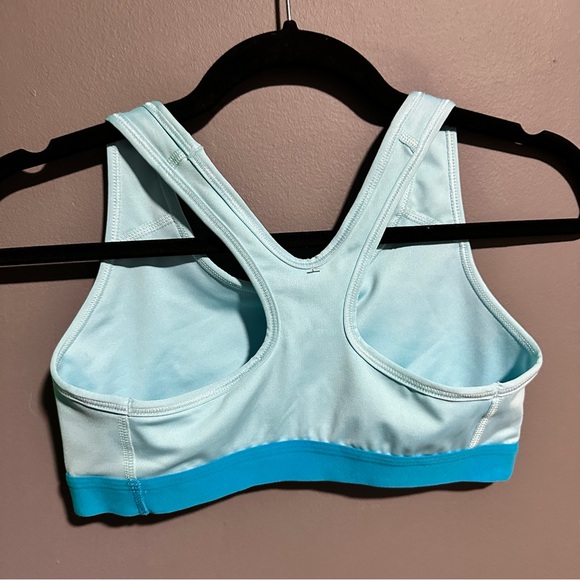 Light blue Nike pro sports bra, snake skin - Picture 2 of 3